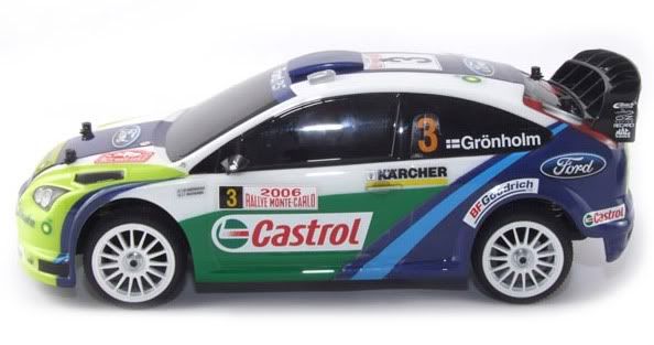 It's on the new Carisma R14 114 scale Ford Focus rally car
