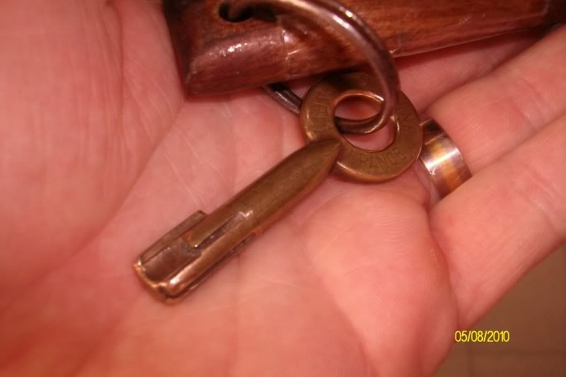 brass tubular lock key