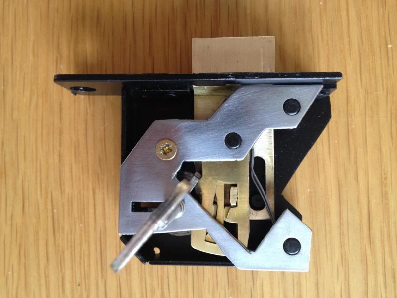 lever lock cut away