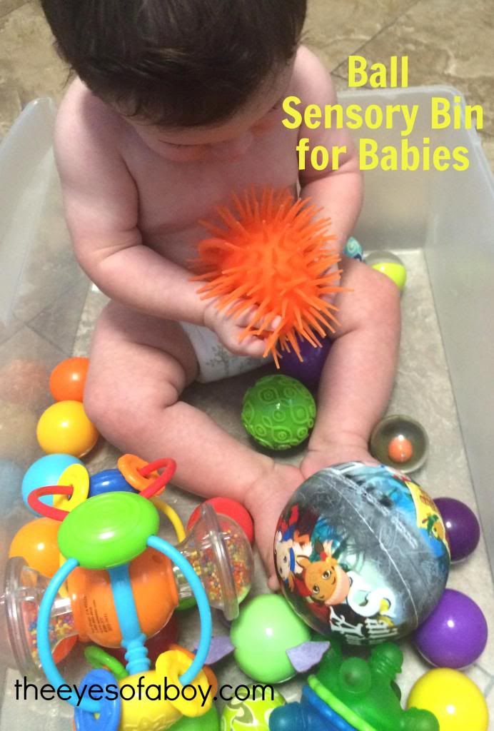 Ball Sensory Bins for Babies and Toddlers
