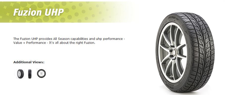 Who makes Fuzion tires?