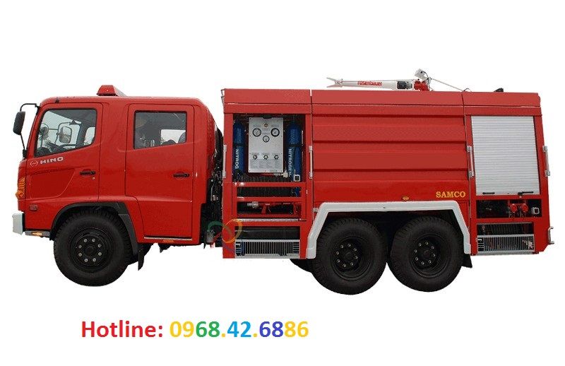 Xe cứu hỏa Hino, Hino xe chữa cháy, xe cứu hỏa chữa cháy 5m3, 6m3, 8m3, 10m3, Hino fire truck, cung - 2
