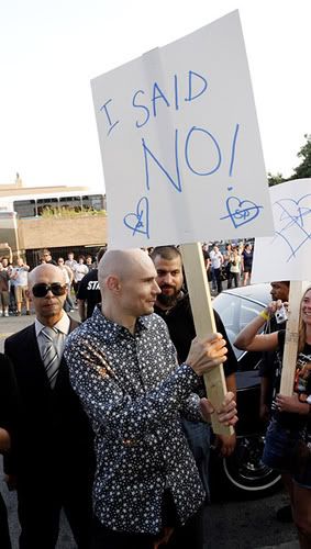 Billy Corgan Takes Part in The Protest