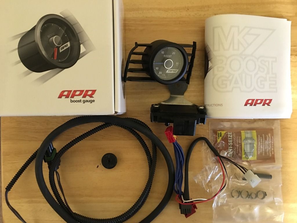 Blue Dial APR Boost Gauge VW Vortex Volkswagen Forum