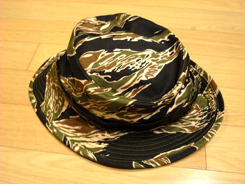 THE REAL McCOY GOLD TIGER STRIPE BOONIE HAT RARE VIETNAM NAVY SEALS