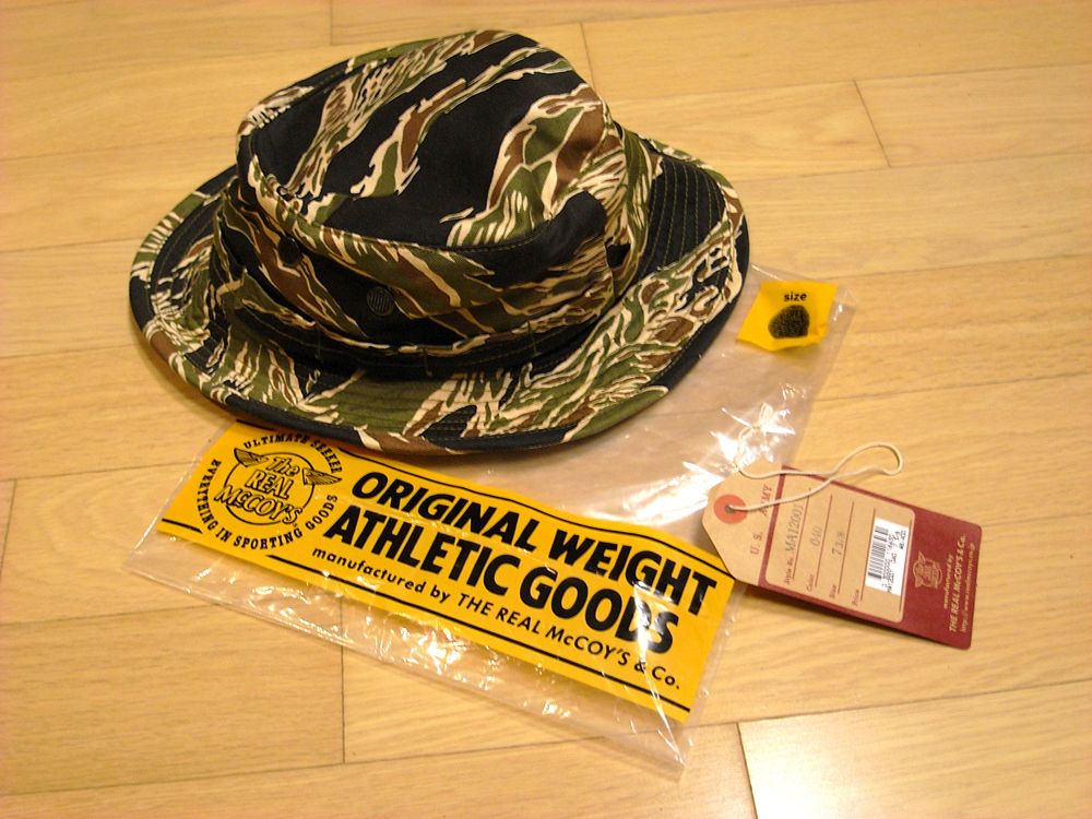 THE REAL McCOY GOLD TIGER STRIPE BOONIE HAT RARE VIETNAM NAVY SEALS
