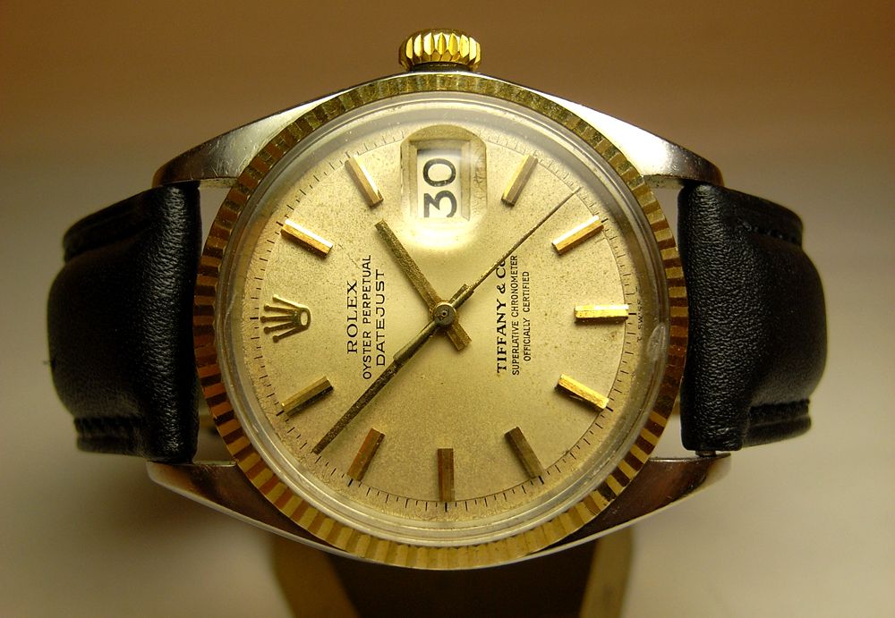 ROLEX OYSTER PERPETUAL DATEJUST 18K/SS RETAILED BY TIFFANY & CO