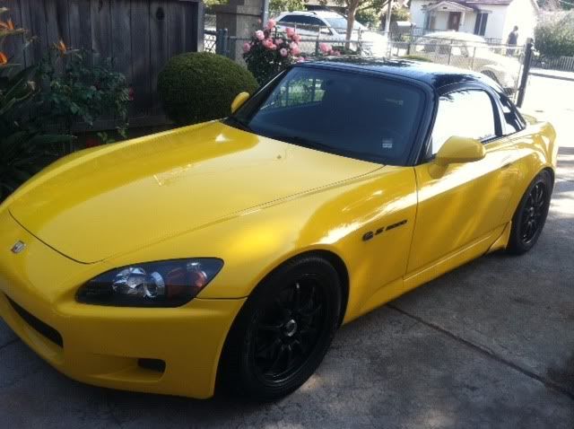 yellow s2000 hardtop