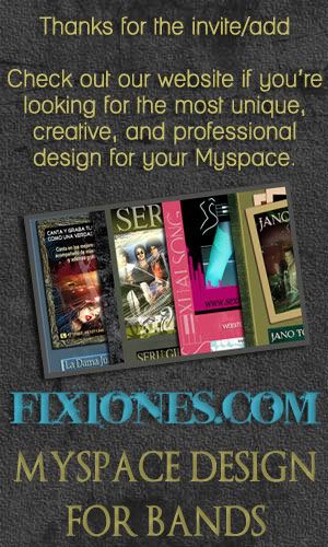 Fixiones.com Myspace design
