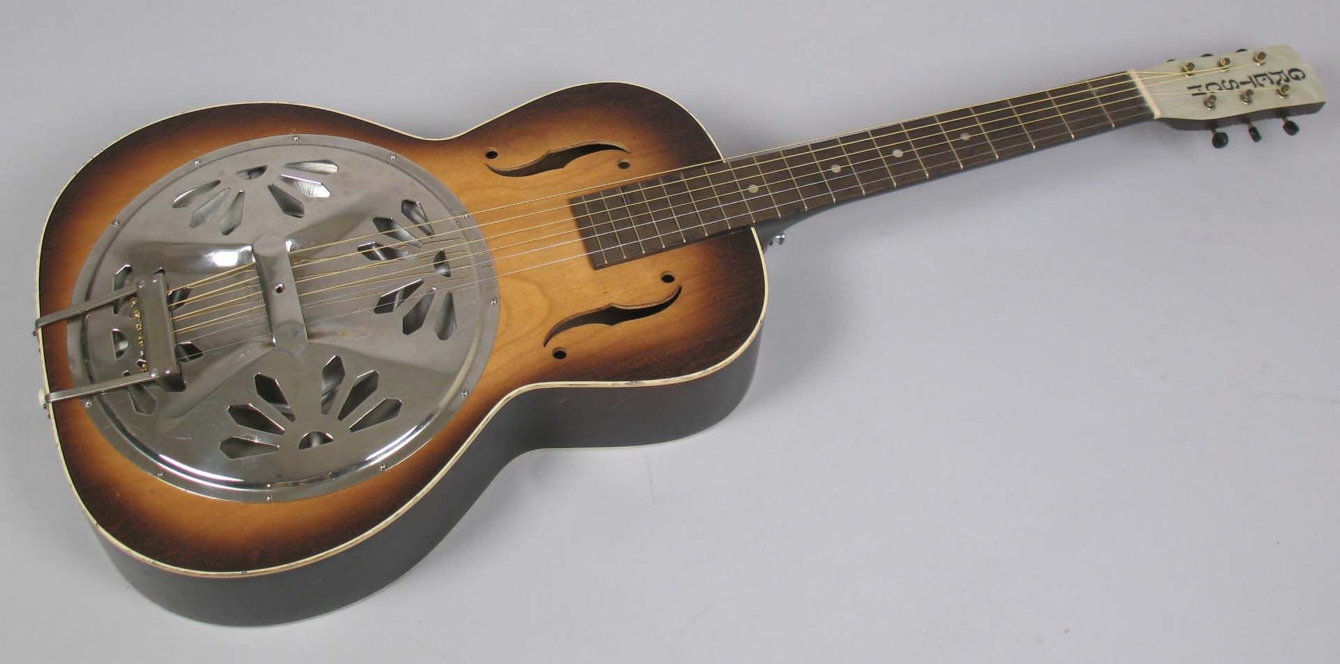 1930s Gretsch Dobro Regal Resonator Round Neck Guitar Ebay 6744