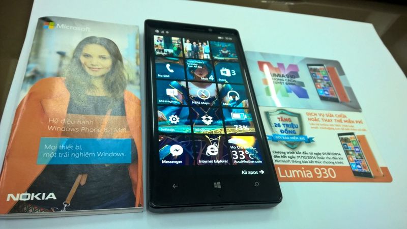 Nokia Lumia 930 đen chính hãng fullbox bh AIG 17/10/2015 !!! - 1