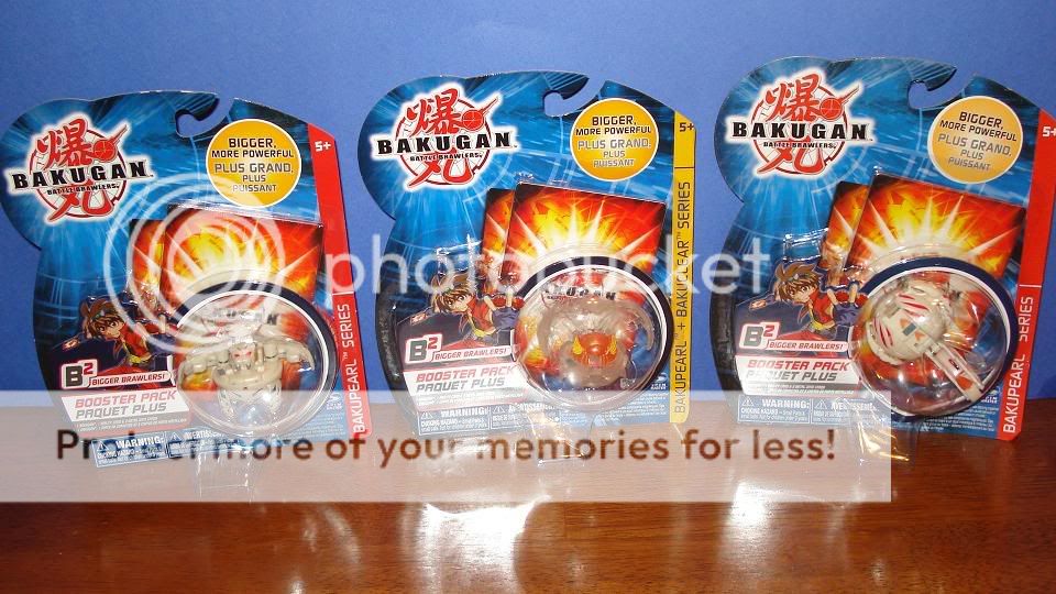 Bakugan Pearl White & Clear Lot 3 TIGRERRA, STINGLASH  