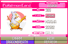 Conman's Pokemon Info Cards