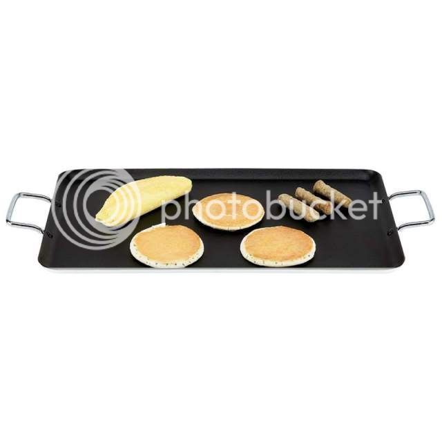 Aluminum Double Griddle Measures 23 1/4” x 11 1/8”  